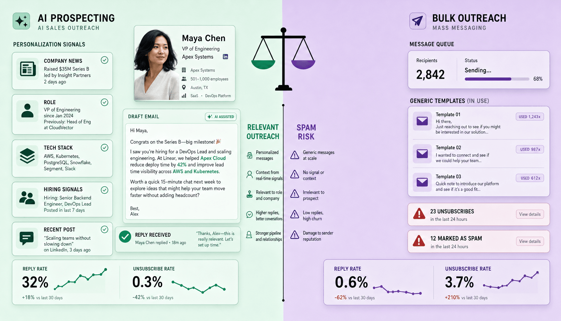 AI outbound personalization: Real Insights vs Spam Tactics 2026
